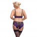 Cottelli Curves Bralette Suspender Set