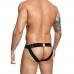 Male Basics Dngeon Peekaboo Jock Black One Size
